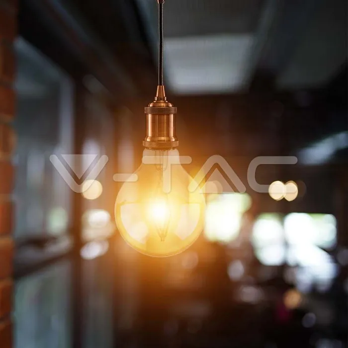 V-TAC VT-217148 LED Крушка 4W Filament E27 G80 Амбър 2200K