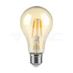 V-TAC VT-217157 LED Крушка 10W Filament E27 A60 Амбър 2200К