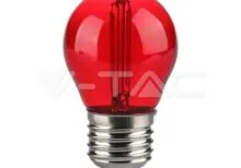 V-TAC VT-217413 LED Крушка 2W Filament E27 G45 Червена