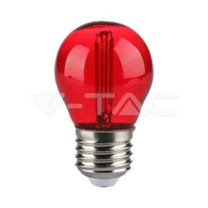 V-TAC VT-217413 LED Крушка 2W Filament E27 G45 Червена