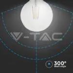 V-TAC VT-217454 LED Крушка 12W Filament E27 G125 4000K