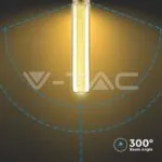 V-TAC VT-217473 LED Крушка 2W Filament E27 T30 Амбър 3000K