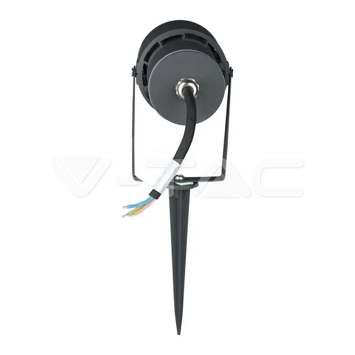 V-TAC VT-217550 12W Градинска Лампа Тип Колче Сиво Тяло 3000К