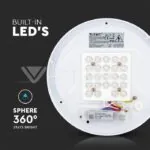 V-TAC VT-217602 12W LED Плафон Звезди Ф300 3в1 Сменяем Спектър
