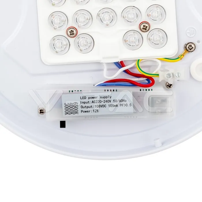 V-TAC VT-217602 12W LED Плафон Звезди Ф300 3в1 Сменяем Спектър