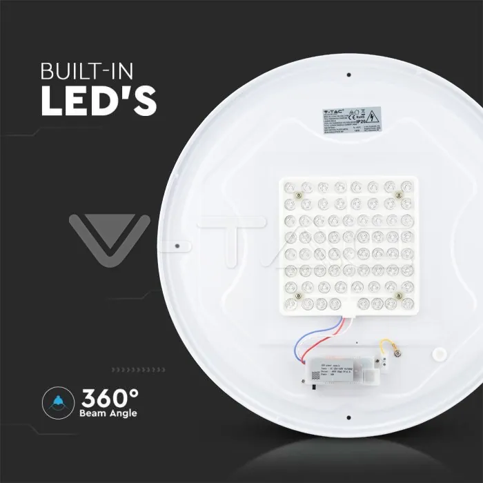 V-TAC VT-217606 24W LED Плафон Звезди Ф300 3 в 1 Сменяем Спектър