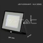 V-TAC VT-21767 100W LED Прожектор SAMSUNG Чип SMD Slim Черно Тяло 6500К
