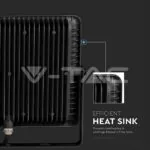 V-TAC VT-21767 100W LED Прожектор SAMSUNG Чип SMD Slim Черно Тяло 6500К