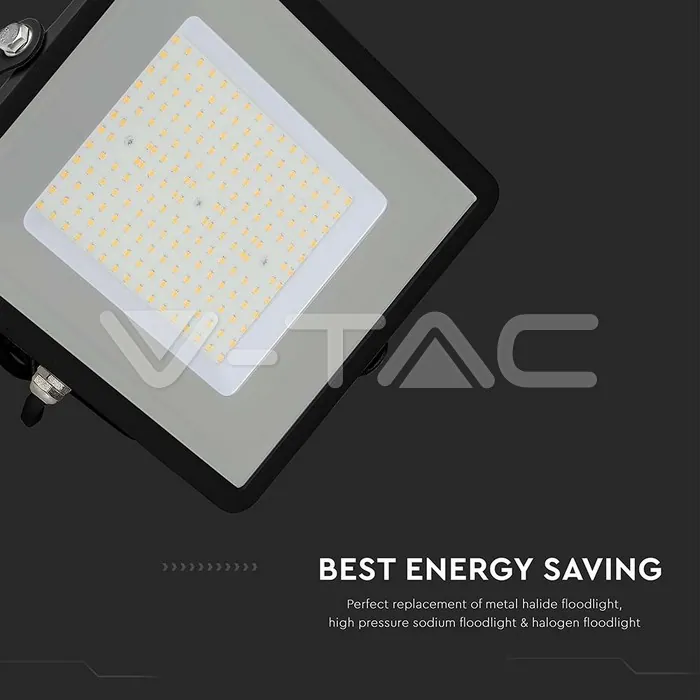 V-TAC VT-21767 100W LED Прожектор SAMSUNG Чип SMD Slim Черно Тяло 6500К