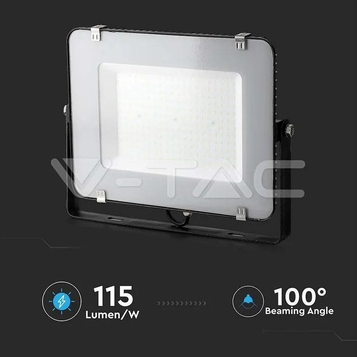 V-TAC VT-21773 150W LED Прожектор SAMSUNG Чип G2 SMD Slim Черно Тяло 6500К