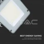 V-TAC VT-21789 200W LED Прожектор SAMSUNG Чип G2 SMD SLIM Сиво Тяло 4000К