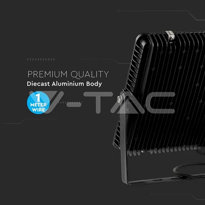 V-TAC VT-21792 300W LED Прожектор SAMSUNG Чип SMD Slim Черно Тяло 6500К