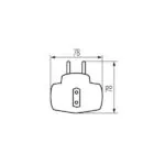 Kanlux 2180 Разклонители контакти щепсели ZARK 220V 2300W IP20