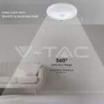 V-TAC VT-21809 LED Плафониера SAMSUNG Чип 12W Сензор 6400К