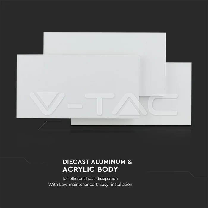 V-TAC VT-218204 11W Стенна Лампа Черно Тяло 3000К IP20