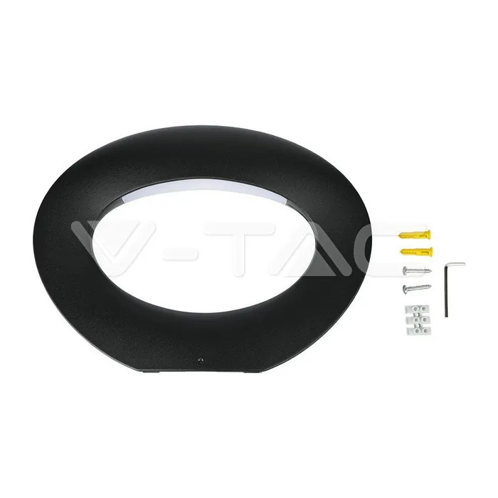 V-TAC VT-218309 10W Стенна Лампа Черно Тяло 3000К