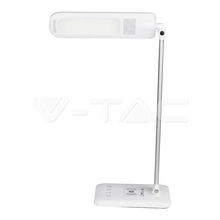 V-TAC VT-218519 7W LED Настолна Лампа Wireless Charger 3 в 1 Бяла