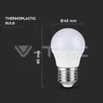 V-TAC VT-21866 LED Крушка SAMSUNG Чип 6.5W E27 G45 3000K