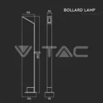 V-TAC VT-218681 6W Наземна Градинска Лампа Сива 4000К IP54