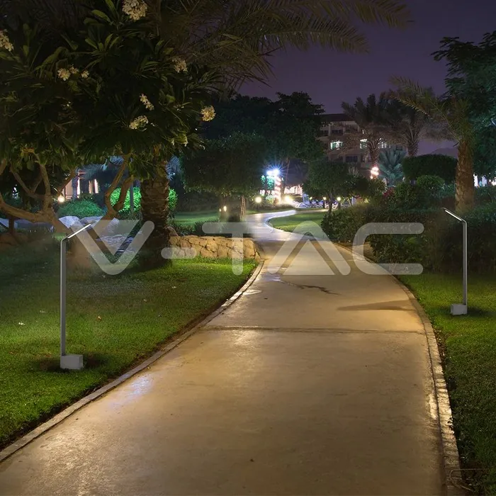 V-TAC VT-218681 6W Наземна Градинска Лампа Сива 4000К IP54