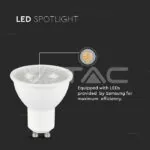 V-TAC VT-21874 LED Крушка SAMSUNG Чип 7.5W 110° GU10 6500K