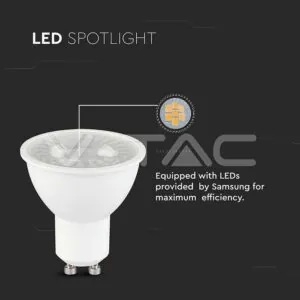 V-TAC VT-21874 LED Крушка SAMSUNG Чип 7.5W 110° GU10 6500K