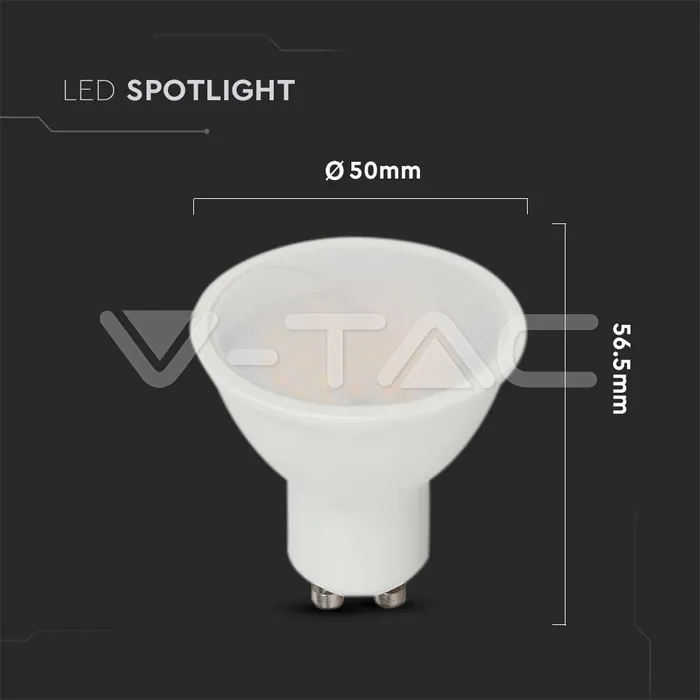 V-TAC VT-21878 LED Крушка SAMSUNG Чип 10W GU10 3000K