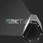V-TAC VT-21896 LED Линейна Камбана SAMSUNG Чип 200W Черно Тяло 6400К 120 lm/W