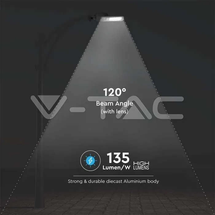 V-TAC VT-21963 LED Улична Лампа SAMSUNG Чип 150W 6400K 120LM/W