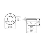 Kanlux 22050 Oprawa najazdowa GORDO 14 6500K 0.7W IP66 220V
