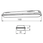 Kanlux 22605 ЛЕД Индустриално осветително тяло MAH LED N 220V 50W 4000K
