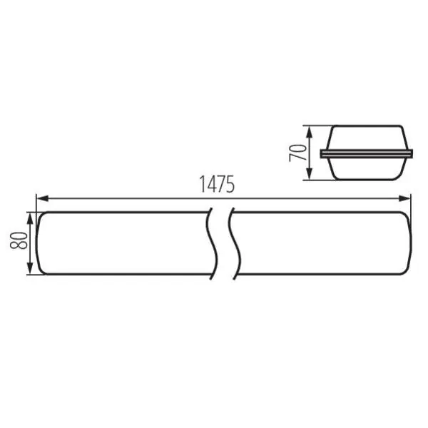 Kanlux 22608 ЛЕД Индустриално осветително тяло MAH LED HI 220V 48W 4000K
