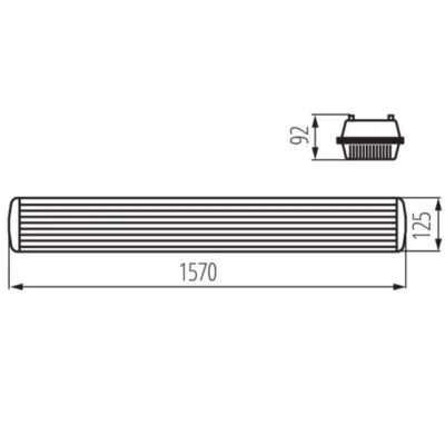 Kanlux 22801 Индустриално осветително тяло за тръба LED MAH PLUS 4LED G13 220V IP65