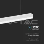 V-TAC VT-23001 40W LED Линейно Тяло Бяло Тяло 6500K