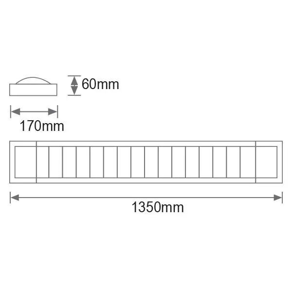 Vito 2300500 LINE 2x36WWHITE T8 6500K IP21 72W G13 220V