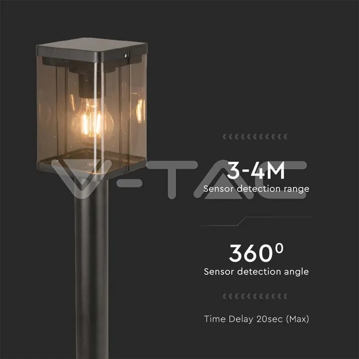 V-TAC VT-23009 2.5W LED Соларна Наземна Лампа Е27 Сензор IP44