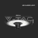 V-TAC VT-23053 120W Градинска Лампа 4000К