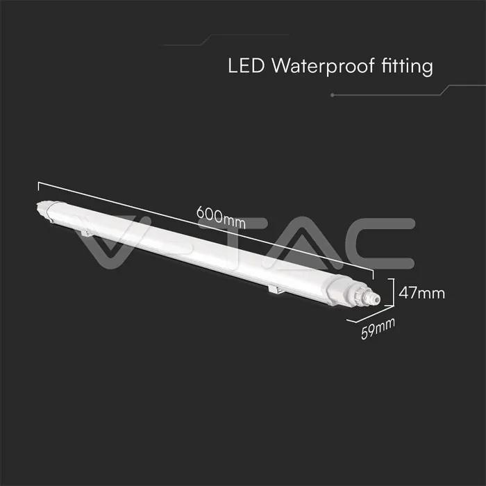 V-TAC VT-23087 LED Влагозащитено тяло L-Серия 600mm 18W 4000K