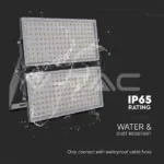 V-TAC VT-23089 500W LED Прожектор С Кабел (1M) 4000K Черно Тяло IP65 120LM/W