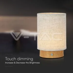 V-TAC VT-23090 3W LED Настолна Лампа 3000K Бежово Тяло