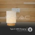 V-TAC VT-23090 3W LED Настолна Лампа 3000K Бежово Тяло