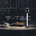 V-TAC VT-23095 3W LED Настолна Лампа - Воден Ефект 3000K Бяло Тяло
