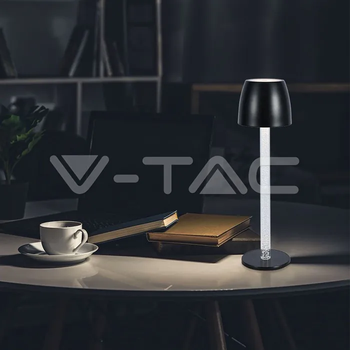 V-TAC VT-23095 3W LED Настолна Лампа - Воден Ефект 3000K Бяло Тяло