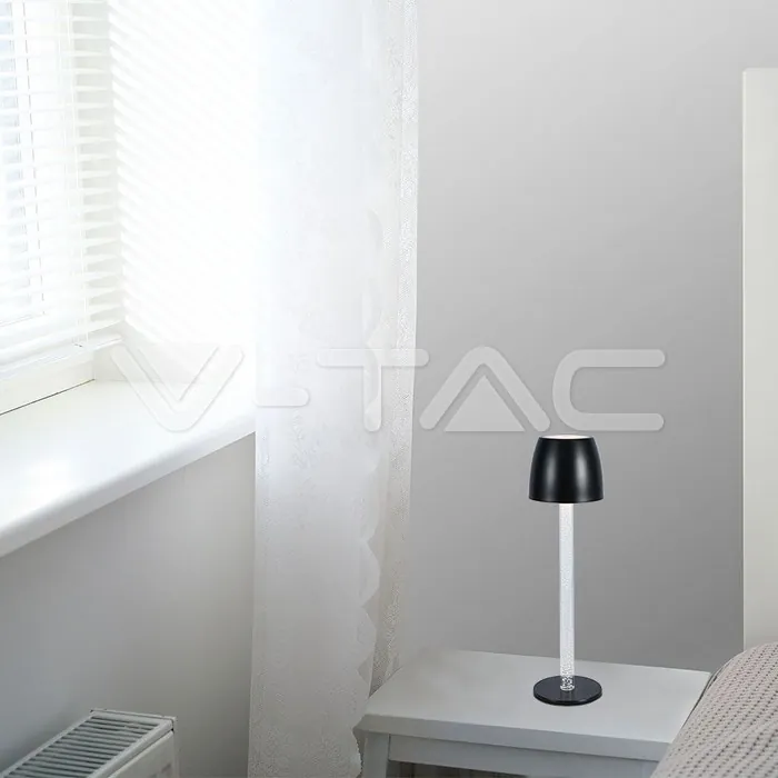 V-TAC VT-23095 3W LED Настолна Лампа - Воден Ефект 3000K Бяло Тяло
