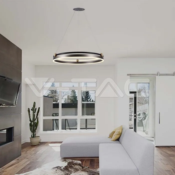 V-TAC VT-23097 LED Осветител 30W Висящ Един Ринг 3000К Кафе