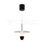 V-TAC VT-23101 9W LED Висяща Лампа (30*300*1370MM) Бяло + Черно Тяло 3000K Регулируема