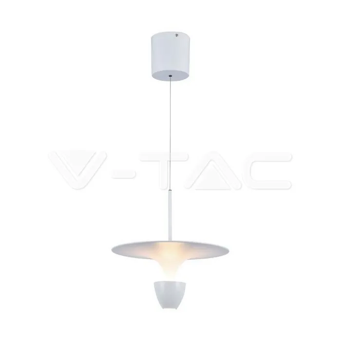 V-TAC VT-23102 9W LED Висяща Лампа (30*300*1370MM) Бяло Тяло 3000K Регулируема