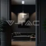 V-TAC VT-23102 9W LED Висяща Лампа (30*300*1370MM) Бяло Тяло 3000K Регулируема
