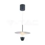 V-TAC VT-23103 9W LED Висяща Лампа (30*300*1370MM) Бяло+Сиво Тяло 3000K Регулируема
