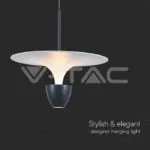 V-TAC VT-23103 9W LED Висяща Лампа (30*300*1370MM) Бяло+Сиво Тяло 3000K Регулируема